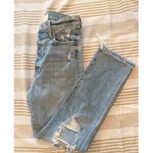 Mother Superior | Huffy Skimp "Rope's End" light denim wash jeans | size 26
